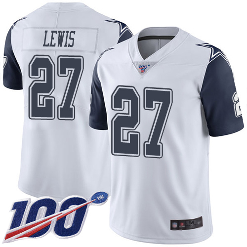 Men Dallas Cowboys Limited White Jourdan Lewis #27 100th Season Rush Vapor Untouchable NFL Jersey->dallas cowboys->NFL Jersey
